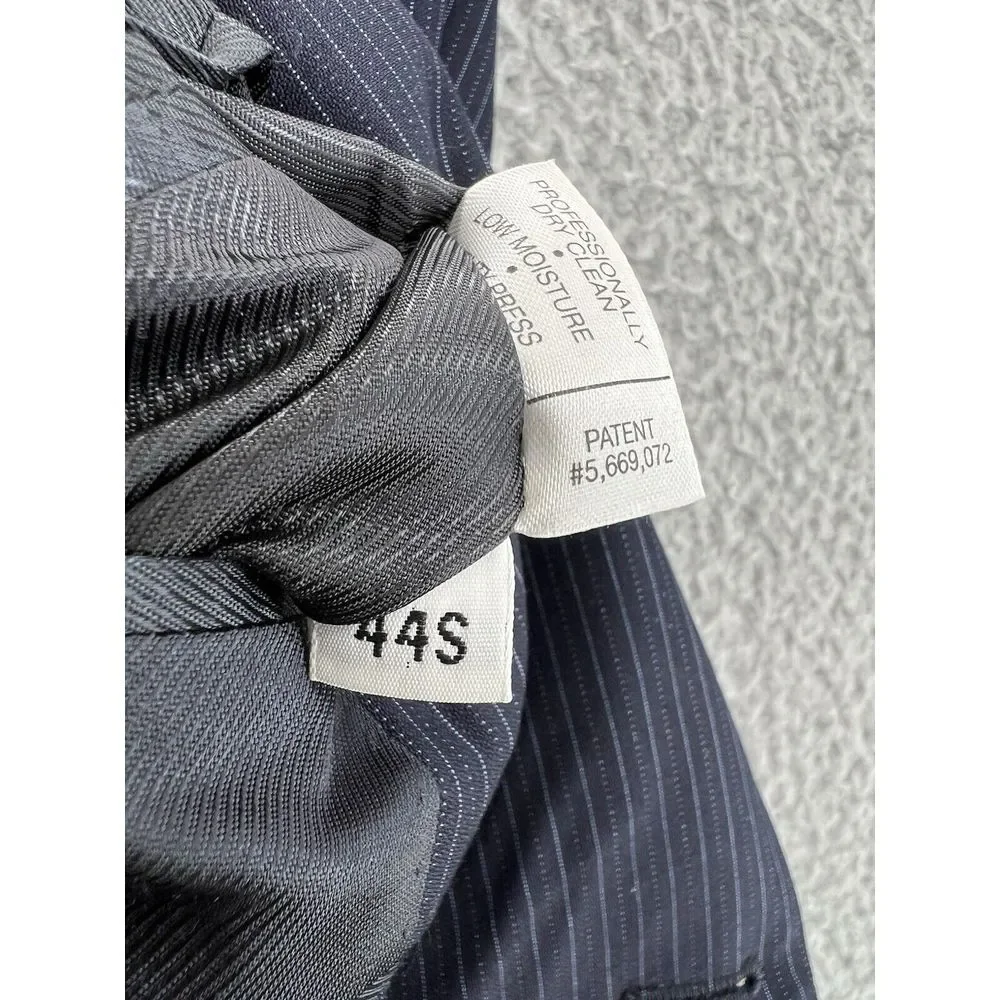 Daniel Cremieux Performance Loro Piana 44S Blue Sports Coat Blazer‎ Stripe ITALY